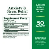 Anxiety & Stress Relief, L-Theanine, Dietary Supplement, Tablets, 90 Ct