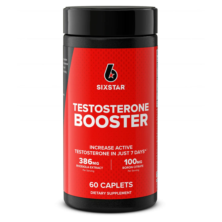 Testosterone Booster Caplets, 386 mg Rhodiola Extract, 60 Ct, 30 Servings